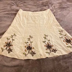 Carole Little Ivory | SkirtFully lined | Size 8